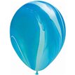 (25) 11IN BLUE AGATE QUALATEX