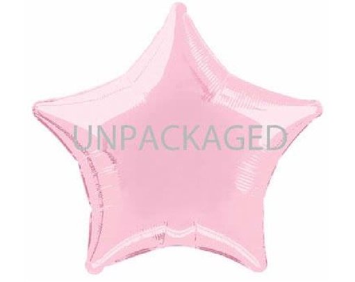 20IN PASTEL PINK STAR FOIL 12S