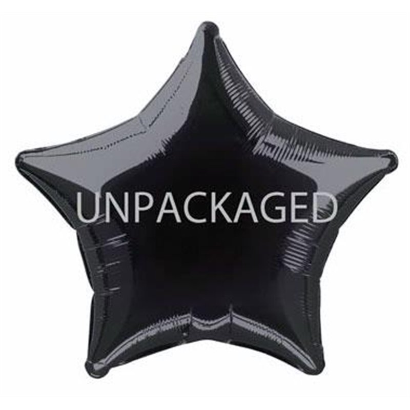 20IN BLACK STAR FOIL 12S