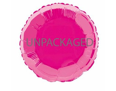 18IN HOT PINK ROUND FOIL BALLOON  12S