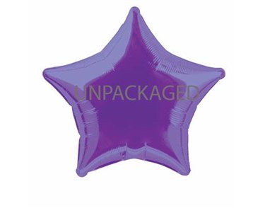20IN DEEP PURPLE STAR FOIL 12S