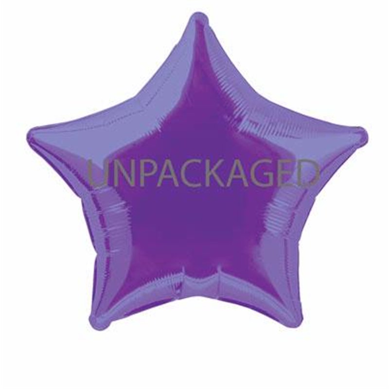 20IN DEEP PURPLE STAR FOIL 12S