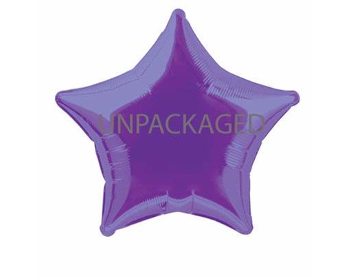 20IN DEEP PURPLE STAR FOIL 12S