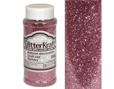 100G LIGHT PINK KRAFT FINE GLITTER