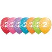 (25) 11IN ASST TROPICAL 2ND B/DAY QUALATEX