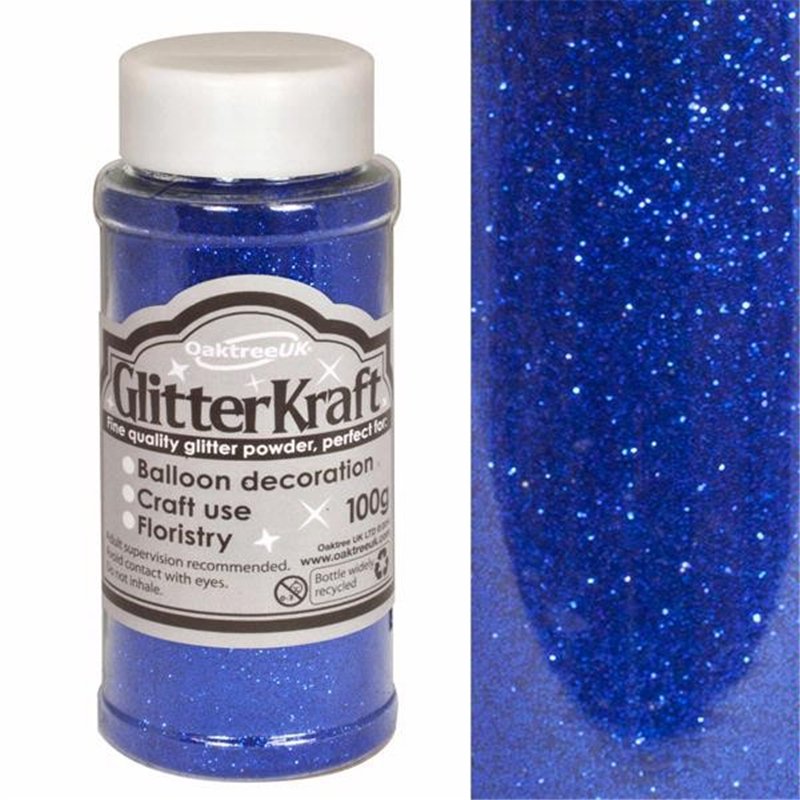 100G BLUE KRAFT FINE GLITTER