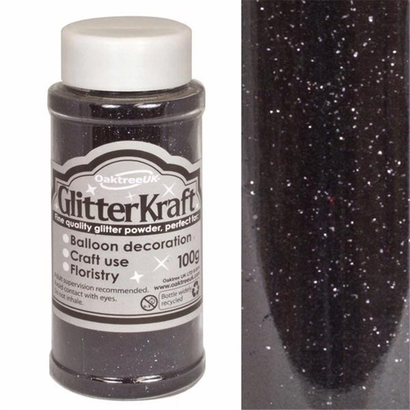 100G BLACK KRAFT FINE GLITTER