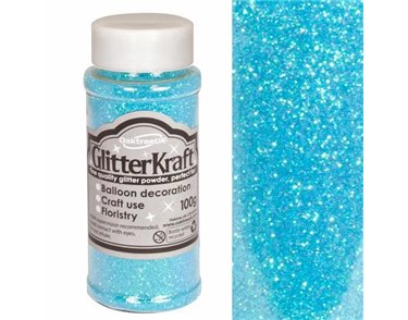 100G TOPAZ BLUE KRAFT FINE GLITTER