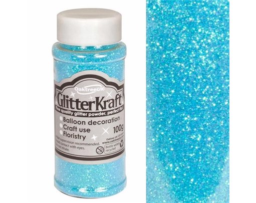 100G TOPAZ BLUE KRAFT FINE GLITTER