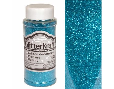100G TURQUOISE KRAFT FINE GLITTER