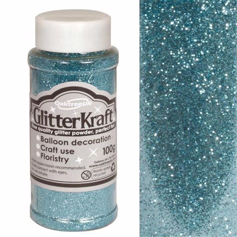 100G LIGHT BLUE KRAFT FINE GLITTER