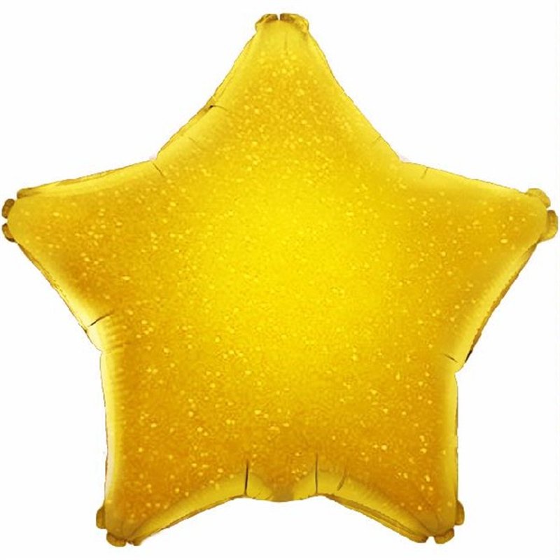 GOLD HOLOGRAPHIC STAR 19IN FOIL