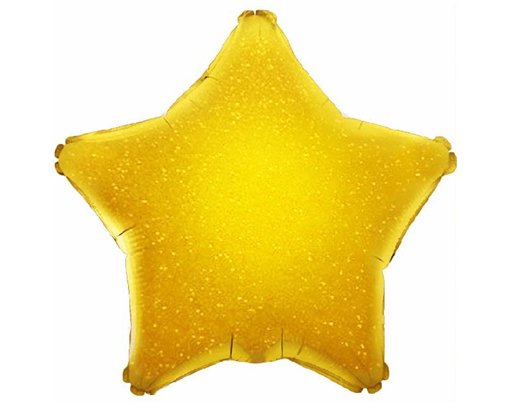 GOLD HOLOGRAPHIC STAR 19IN FOIL