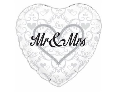 18IN MR & MRS FOIL BALLOON