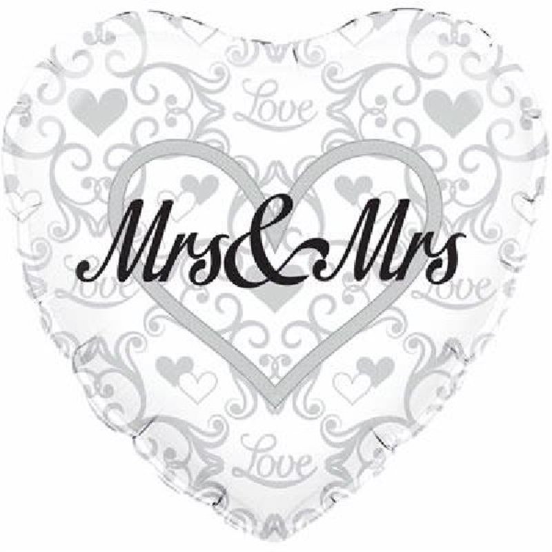 18IN MRS & MRS FOIL BALLOON