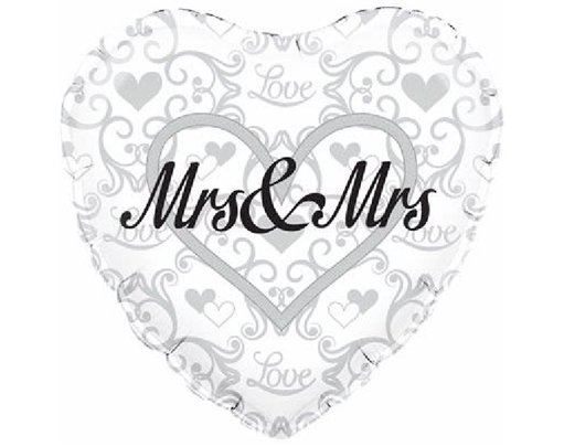 18IN MRS & MRS FOIL BALLOON