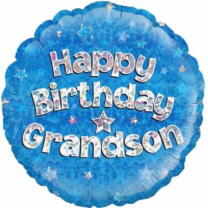 18IN GRANDSON B/DAY FOIL BALLOON