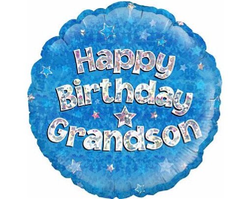 18IN GRANDSON B/DAY FOIL BALLOON