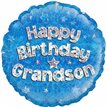18IN GRANDSON B/DAY FOIL BALLOON