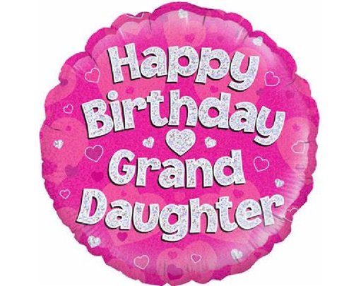 18IN GRANDDAUGHTER B/DAY FOIL