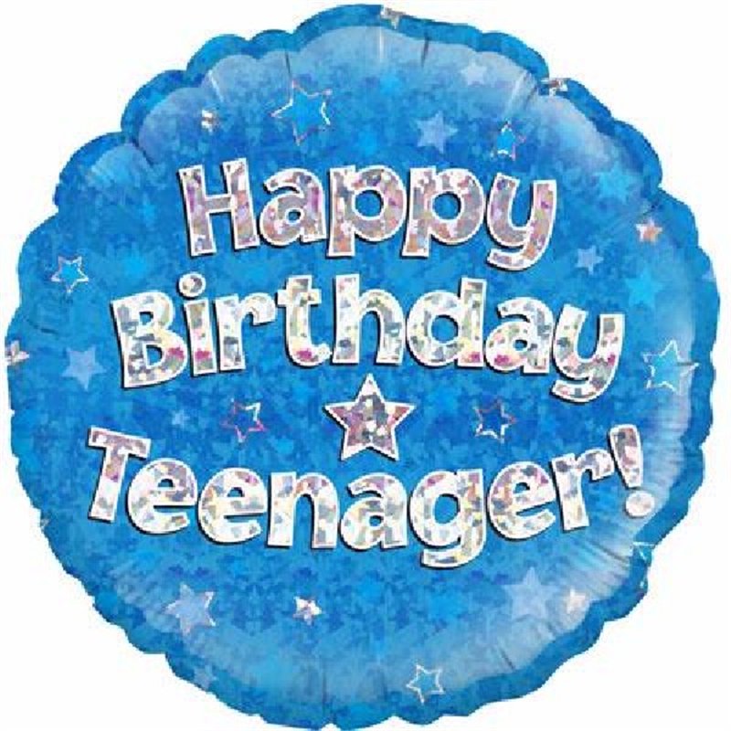 18IN TEENAGER B/DAY BLUE FOIL
