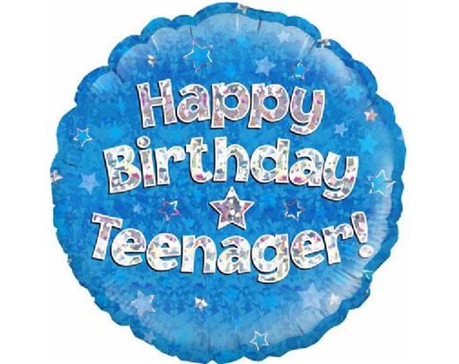 18IN TEENAGER B/DAY BLUE FOIL
