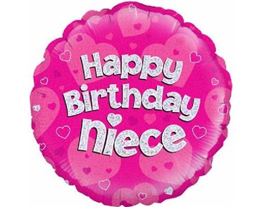 18IN NIECE B/DAY FOIL BALLOON