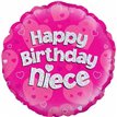 18IN NIECE B/DAY FOIL BALLOON