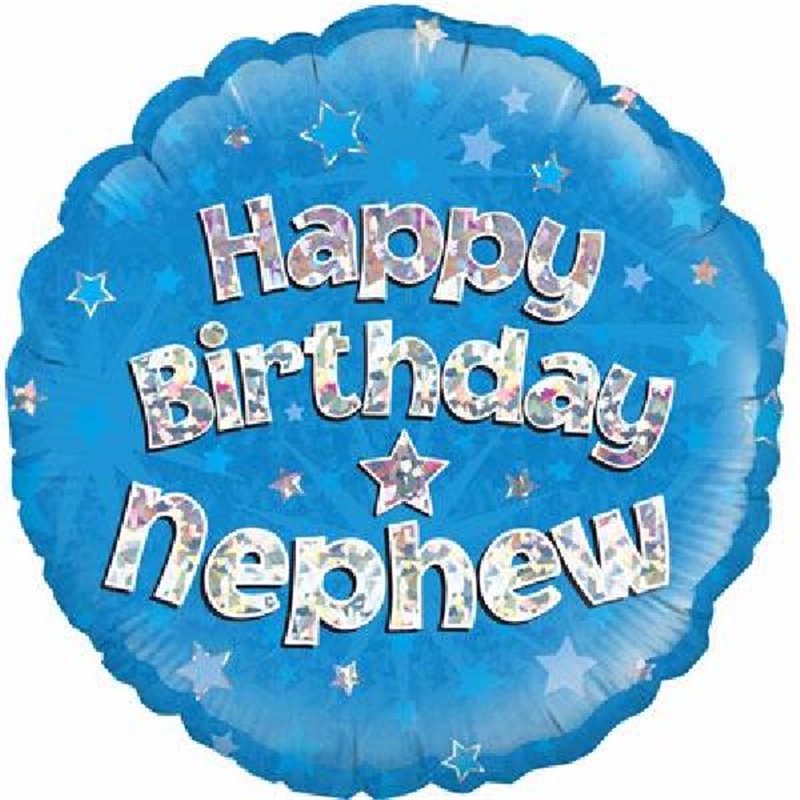 18IN NEPHEW B/DAY FOIL BALLOON