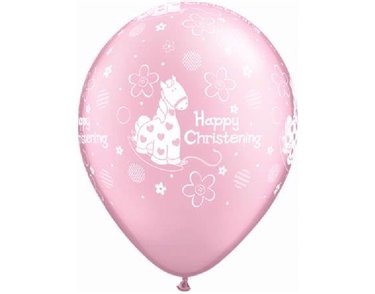 (25) 11IN CHRISTENING PONY QUALATEX