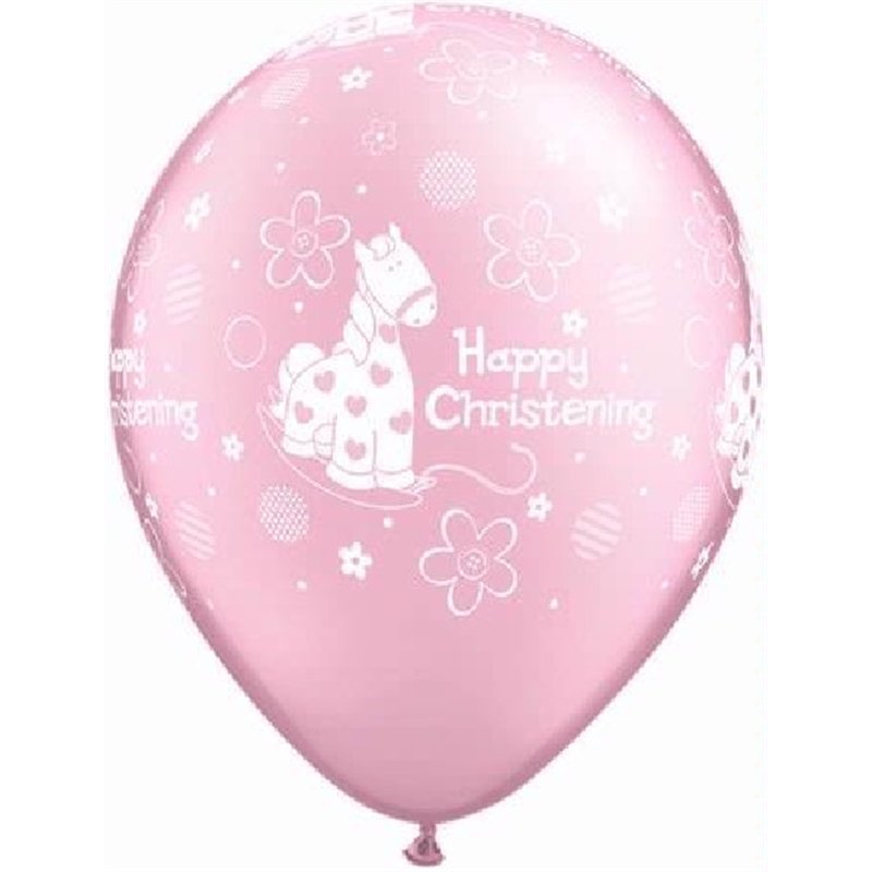 (25) 11IN CHRISTENING PONY QUALATEX