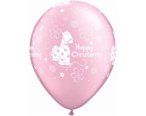 (25) 11IN CHRISTENING PONY QUALATEX