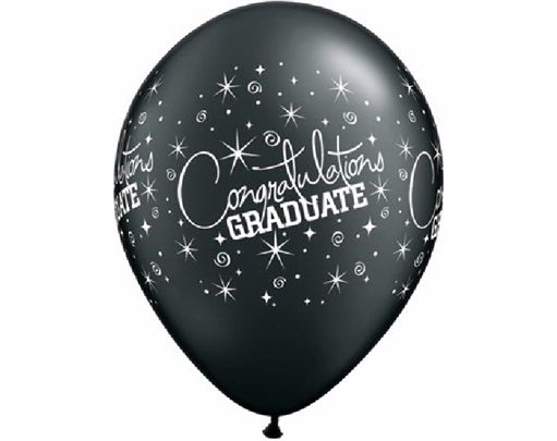 (25) 11in CONGRATS GRADUATE QUALATEX