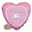18IN HAPPY B/DAY HEART FOIL BALLOON