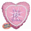 18IN HEART 18TH BIRTHDAY FOIL