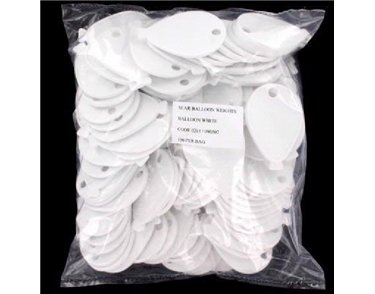 WHITE BALLOON WEIGHTS  100S