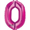 PINK NUMERAL 0 JUMBO FOIL BALLON