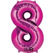 PINK NUMERAL 8 JUMBO FOIL BALLON