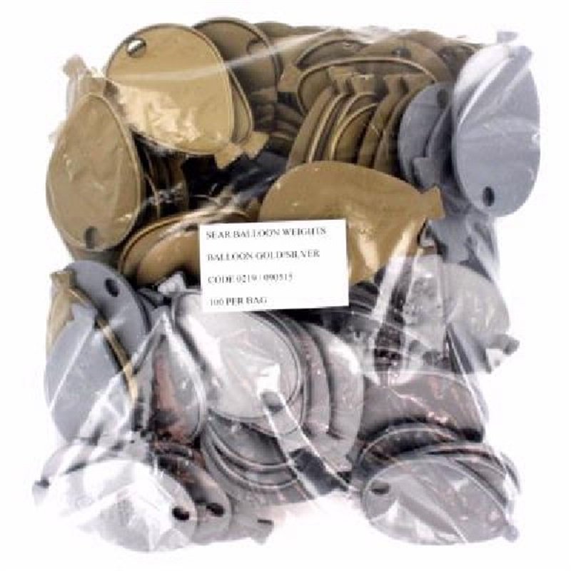 GOLD/SILVER BALLOON WEIGHTS  100S