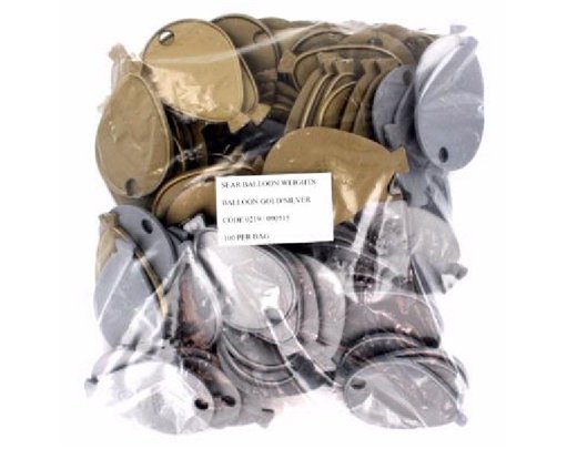 GOLD/SILVER BALLOON WEIGHTS  100S