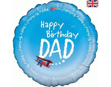18IN HAPPY B/DAY DAD FOIL BALLOON