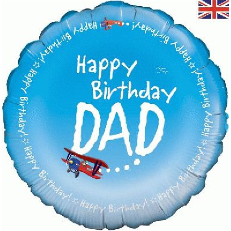 18IN HAPPY B/DAY DAD FOIL BALLOON