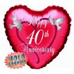 18IN RUBY ANNIVERSARY FOIL BALLOON