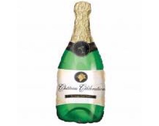 CHAMPAGNE BOTTLE JUMBO FOIL BALLOON