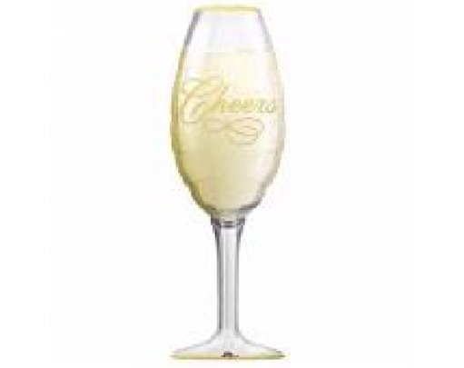CHAMPAGNE GLASS JUMBO FOIL BALLOON