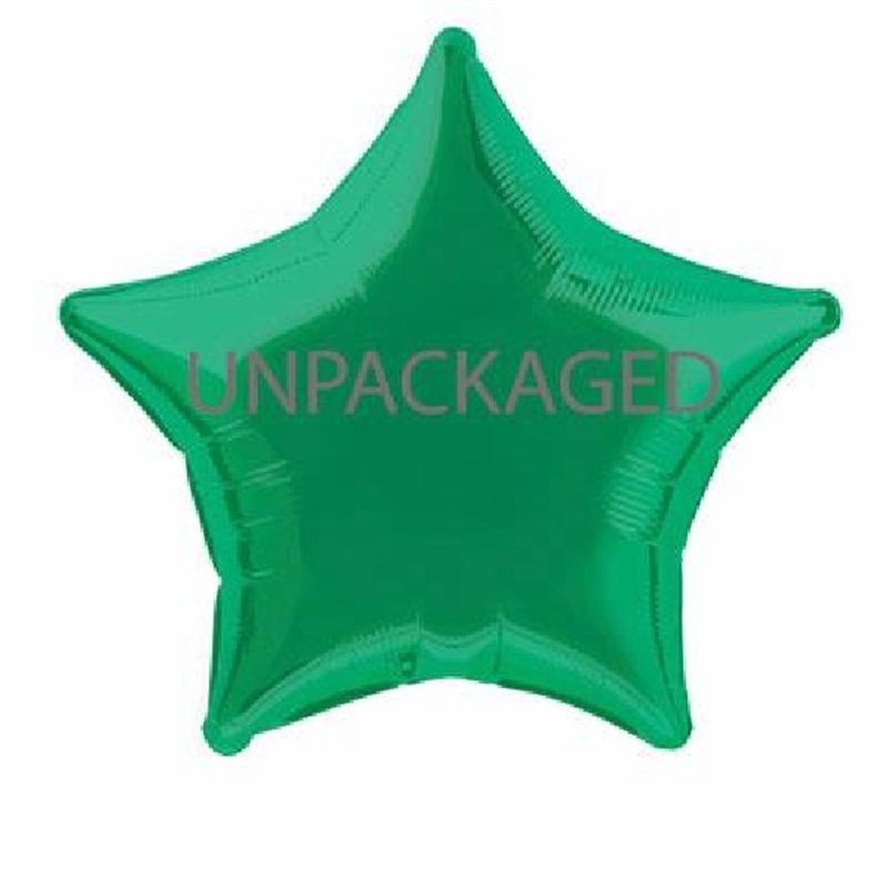 20IN GREEN STAR FOIL BALLOON  12S