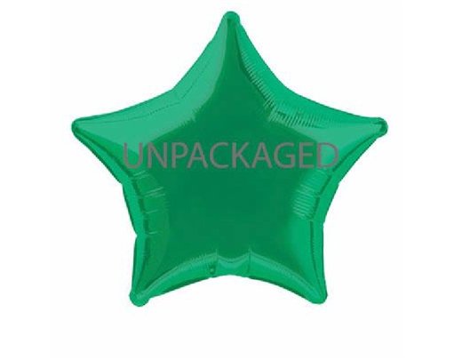 20IN GREEN STAR FOIL BALLOON  12S