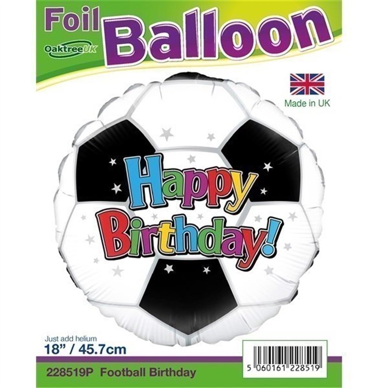 18IN FOOTBALL BIRTHDAY FOIL BALLOON