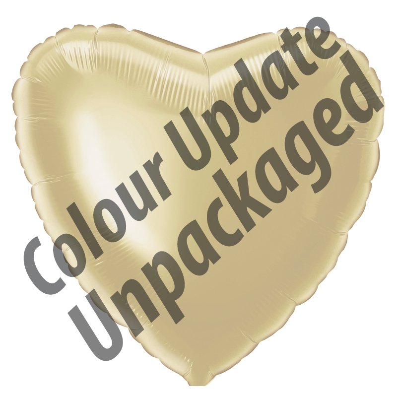 18IN GOLD HEART FOIL BALLOON  12S