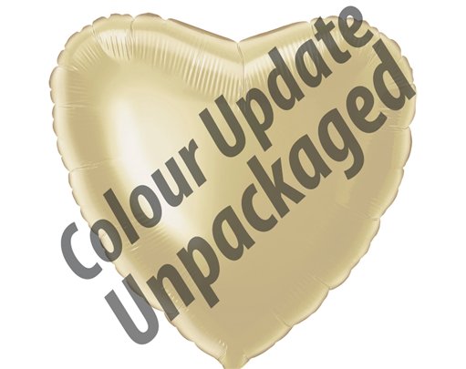 18IN GOLD HEART FOIL BALLOON  12S